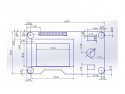 Display OLED 128x160 1,3 Inch I2C Wit met EC11 Rotary Encoder